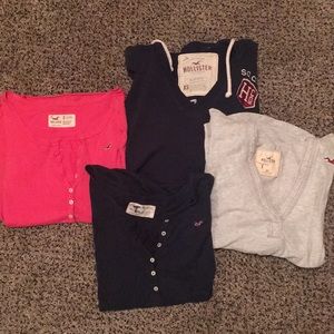 Bundle of 4 Hollister tops!
